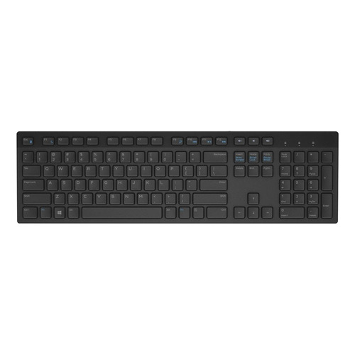 Teclado Dell KB216-BK-LTN QWERTY español latinoamérica color negro