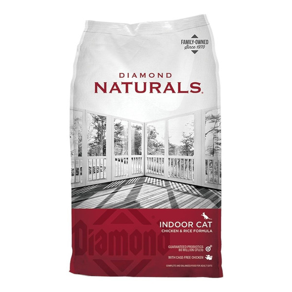Diamond Naturals alimento para gato adulto sabor pollo y arroz en bolsa de 2.72kg