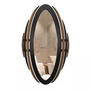 Espelho Decorativo Moldura Corpo Inteiro Ferrara 78x131 Cor Da Moldura Preto