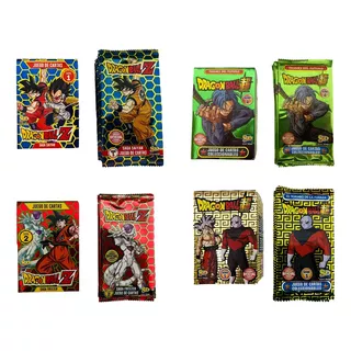 Mega Pack Cartas Dragon Ball - 4 Mazos + 80 Sobres -original