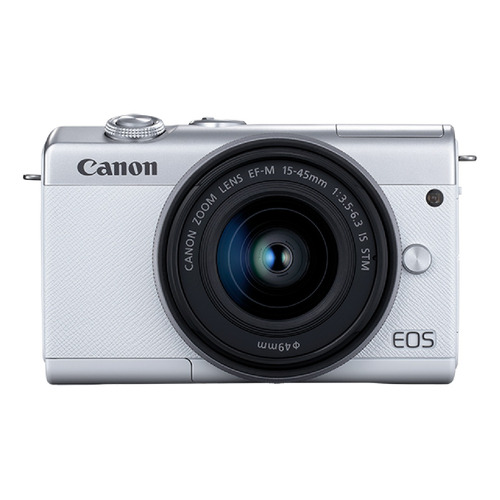  Canon EOS Kit M200 + lente 15-45mm IS STM sin espejo color  blanco