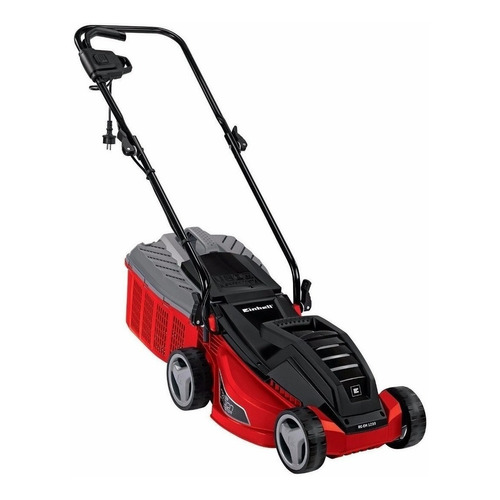 Cortadora de pasto eléctrica Einhell RG-EM 1233 con bolsa recolectora de 1250W y 230V color rojo/negro