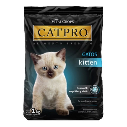Alimento Premium Catpro Kitten 1kg Proteccion Vias Urinarias