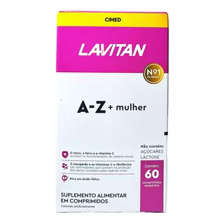 Suplemento Em Comprimidos Lavitan  A-z Mulher Vitaminas A-z Mulher Em Pote 60 Un