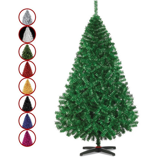 Arbol Pino Colores Navidad Artificial Naviplastic 220cm Color Verde metálico