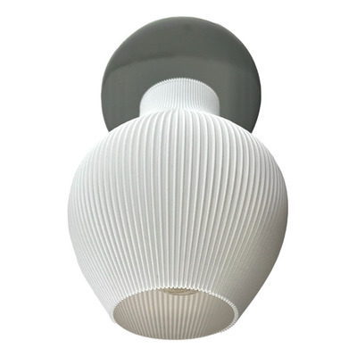 Aplique 1 Luz Tulip 3d Acero Deco Moderno Apto Led Lmp