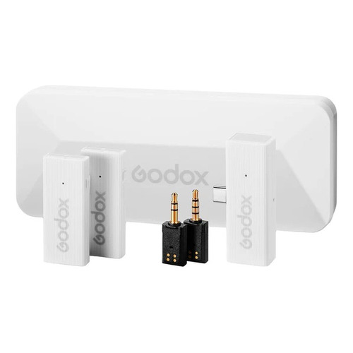 Micrófono Godox Movelink Mini Uc Inalámbrico Dual Tipo Usb-c Color Blanco