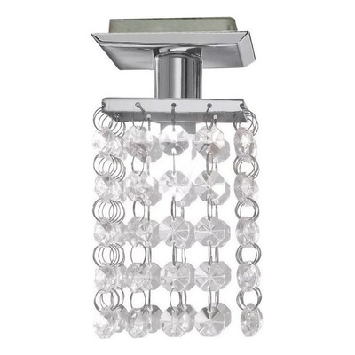 Aplique Plafon Techo Pyton Cristal 1 Luz G9 Living Antiguo Cromo