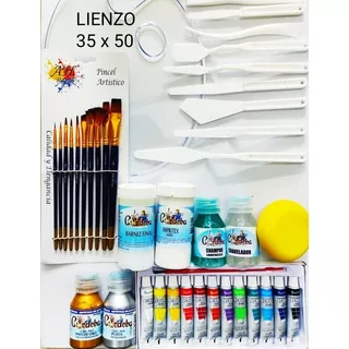 Kit De Pintura Acrilicca #5 Oleo Cordoba