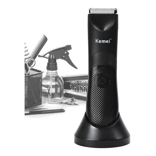 Aparador De Pelo P/ Corpo E Rosto Kemei Km-1838 Usb Lavável