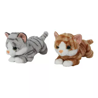 Peluche Gato Acostado Con Sonido 23cm Woody Toys