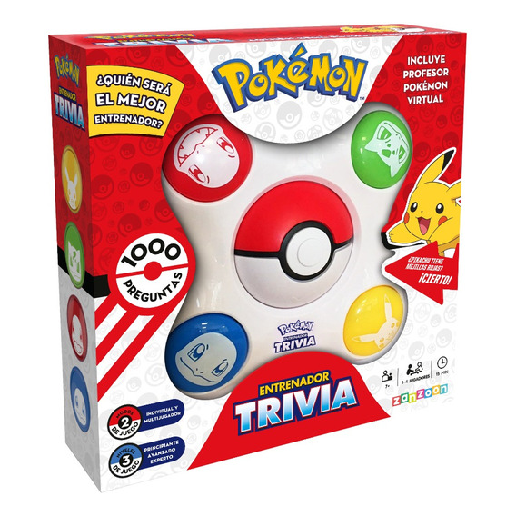 Juego De Mesa Pokémon Entrenador Trivia + 1000 Preguntas