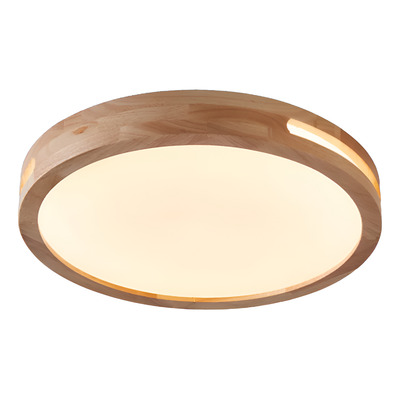 Plafon Led Groot 24w Madera Deco Moderno 40cm Vig