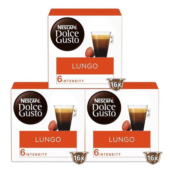 Dolce Gusto Capsulas Cafe Lungo X3 Cajas