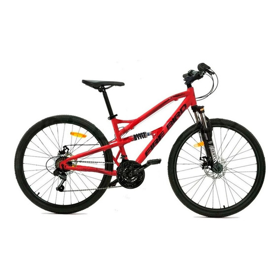 Mountain bike Fire Bird MTB Doble suspensión  2022 R29 20" 21v frenos de disco mecánico cambios Shimano color rojo/negro  