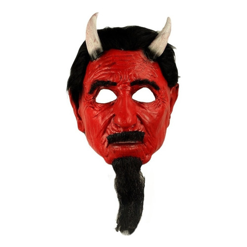 Máscara Para Halloween Motor Del Infierno Látex Horror Color Rojo
