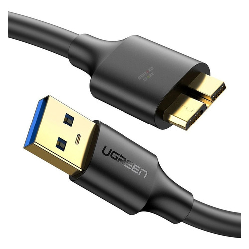 Cable micro USB B 3.0 compatible con Samsung S5 Hd externo de 2 m, color negro