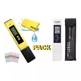 Pack Medidor De Ph Digital + Medidor De Ec Tds Y 2 Buffer