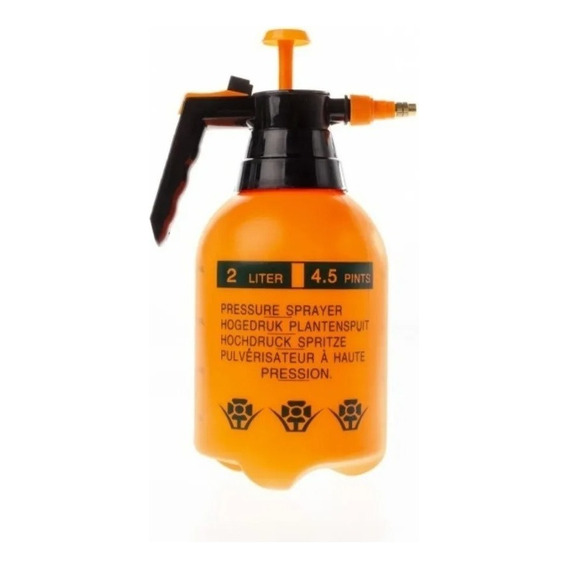 Pulverizador 2 Litros Rociador Fumigador Plantas Jardin Color Naranja