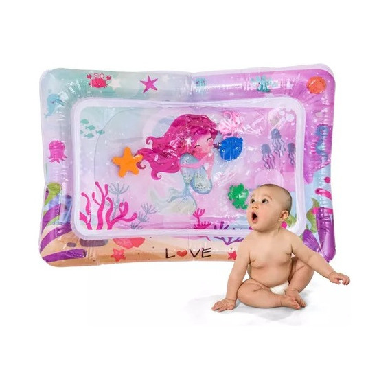 Alfombra Agua Antigolpes P/ Bebe Gimnasio Didáctico Inflable