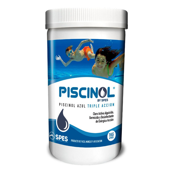 Cloro Azul Triple Acción Alguicida Germicida Piscinol 1kg