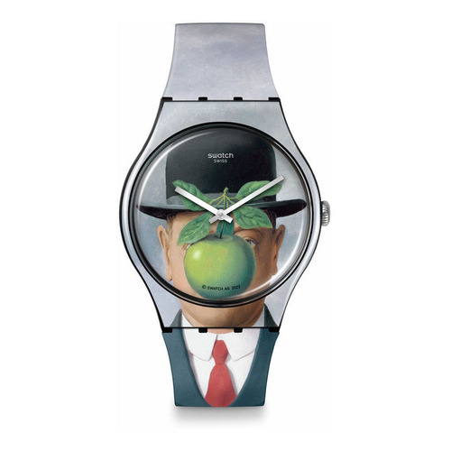 Reloj Swatch Le Fils De L'homme By Rene Magritte Para Hombre