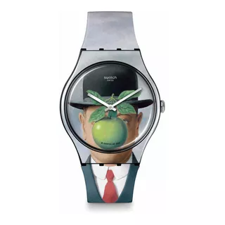 Reloj Swatch Le Fils De L'homme By Rene Magritte Para Hombre