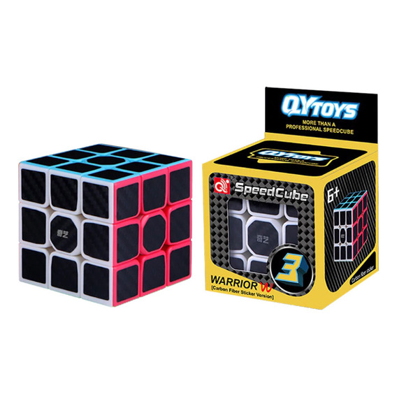 Cubo Rubik Warrior W Carbono Qiyi 3x3 Fibra Carbono