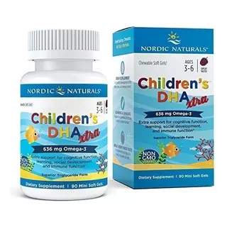 Omega 3 Children's Dha Xtra, Nordic Naturals,  90 Geles Sabor Berry Punch