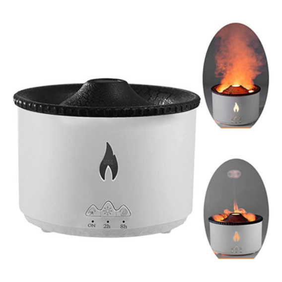 Humidificador De Volcán En Erupción Difusor Led Aromatizador