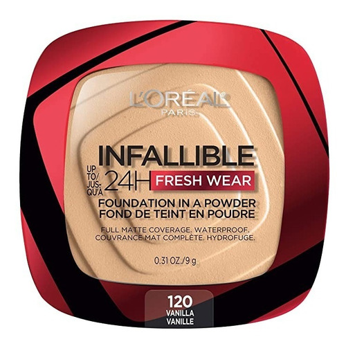 Base En Polvo L'oréal Paris Infaillible 24hs Fresh Wear Tono Vainilla