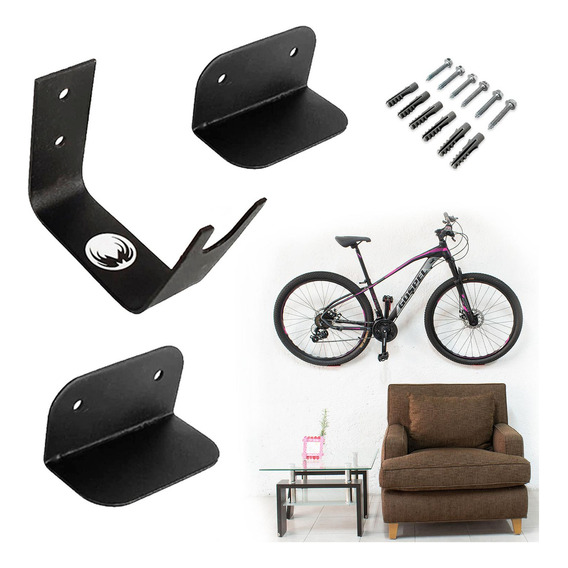 Soporte De Pared Para Colgar Bicicleta Negro Pedal Mach