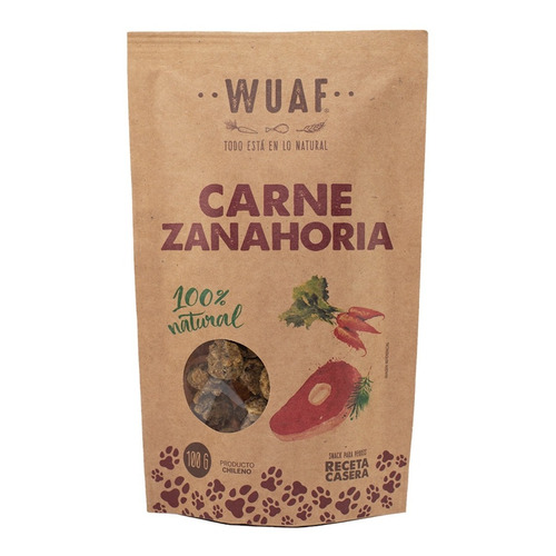 Snack Para Perros Wuaf Carne Zanahoria 100 Grs