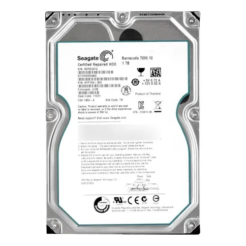Hd Sata Seagate 1tb 7.2k 3.5 St31000524as | MercadoLivre