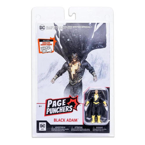 Dc Direct Page Punchers: Endless Winter - Black Adam Figura 