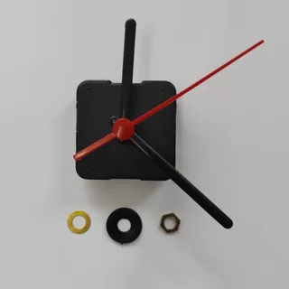 Mecanismo Para Relógio Silencioso Eixo 16 Mm Kit Com 20 Pcs