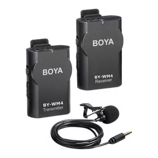 Microfone Boya By-wm4 Condensador Omnidirecional Cor Preto