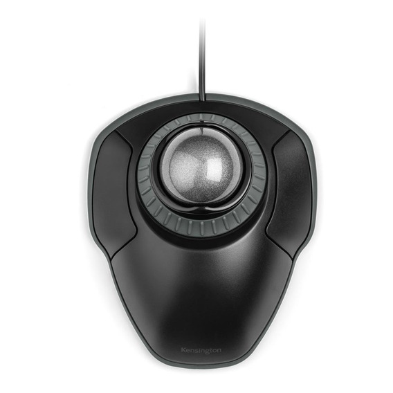 Trackball Mouse Orbit Con Cable Bola Plateada Kensington