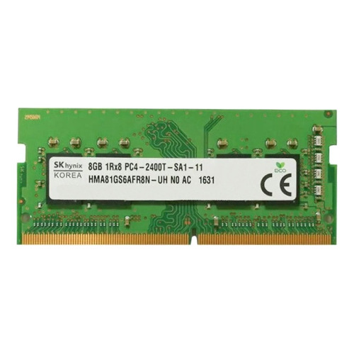 Memoria RAM Standard gamer color verde  8GB 1 SK hynix HMA81GS6AFR8N-UH