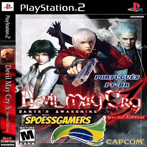 HNNEWGAMES: Devil May Cry V1.3 (Ultimate Edition) - Português Brasil - PS2  + Projeto de Dublagem