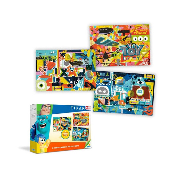 Set 3 Puzzles 250 Piezas Ronda Disney Pixar Toy Story