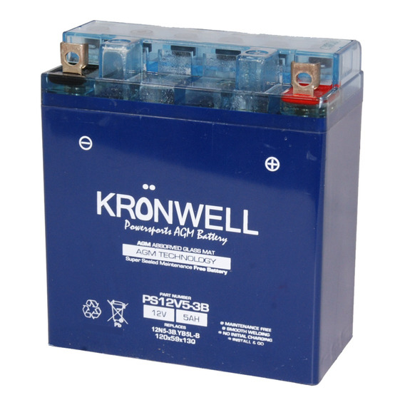 Bateria Kronwell Gel Yb5l-b / 12n5-3b Honda Wave 110 S
