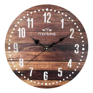 Reloj De Pared Analogo Montreal 29cm Pm03