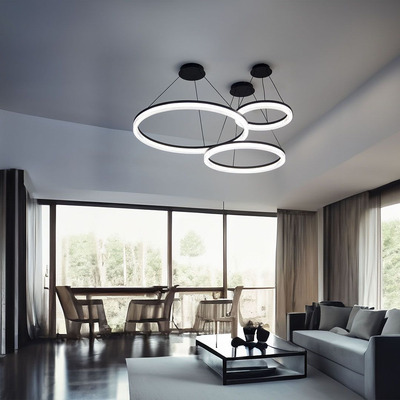 Lampara Colgante Luxe 80cm 42w Diseño Moderno Novedad Vk