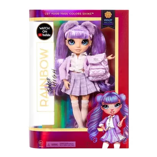 Boneca Rainbow High Junior Violet Willow Mga