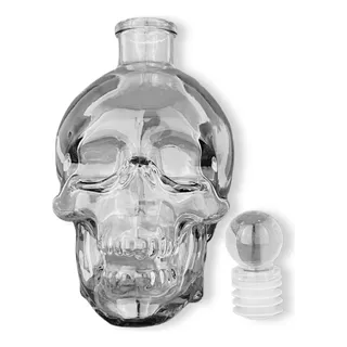 Licorera Cristal Cráneo Calavera Botella Decantador 400ml