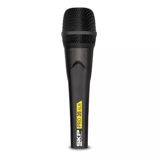 Micrófono Skp Pro 35 Xlr Dinamico Cardiode Voz Mano Karaoke Color Negro