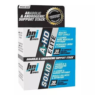 Bpi Sports A-hd Elite / Solid Elevador Testosterona 30 Caps Sabor Unflavored
