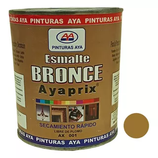 Pintura Esmalte Metalizado Bronce 1/4 Galon Ax001 Aya