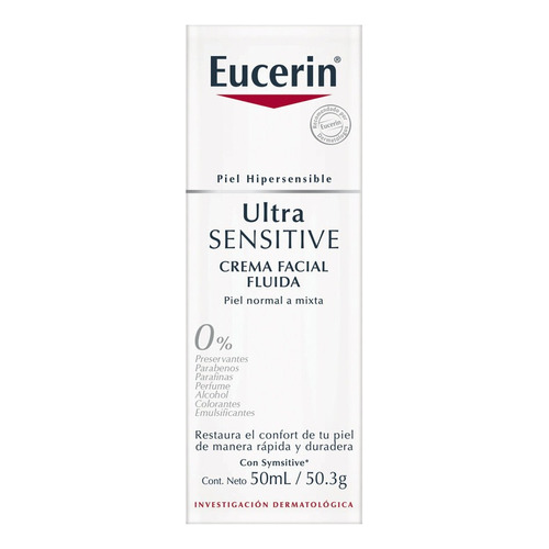 Crema Facial Fluida Eucerin Ultrasensitive 50ml Tipo de piel Piel Sensible